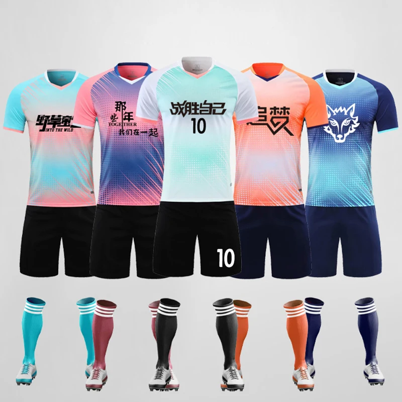 Gradient Ramp Play Soccer Jersey Football Game Uniform Sportwear Suit Training Clothes Customize Number Adult Student Child
Gradient Ramp Play Soccer Jersey Football Game Uniform Sportwear Suit Training Clothes Customize Number Adult Student Child