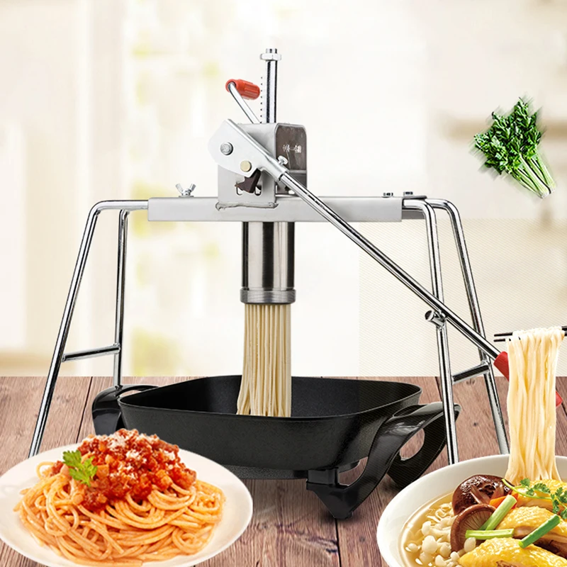 Stainless Steel Manual Noodle Maker with 12 Die Heads Press Pasta Machine Making Spaghetti Kitchen Tools
Stainless Steel Manual Noodle Maker with 12 Die Heads Press Pasta Machine Making Spaghetti Kitchen Tools