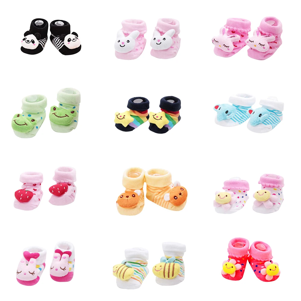 2020 г. Носки для новорожденных мальчиков и девочек носки-тапочки с объемным