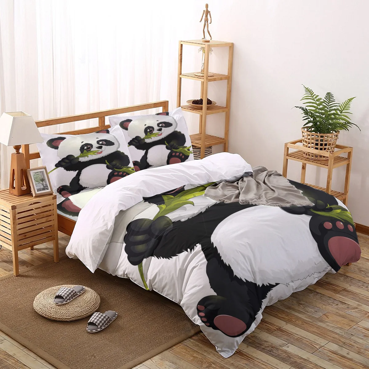 Animal Cute Panda Bamboo Bedding Set Duvet Cover Set Fashion Design Bed Printing Pillowcase Bed Linen Queen Size Home Textile
Animal Cute Panda Bamboo Bedding Set Duvet Cover Set Fashion Design Bed Printing Pillowcase Bed Linen Queen Size Home Textile