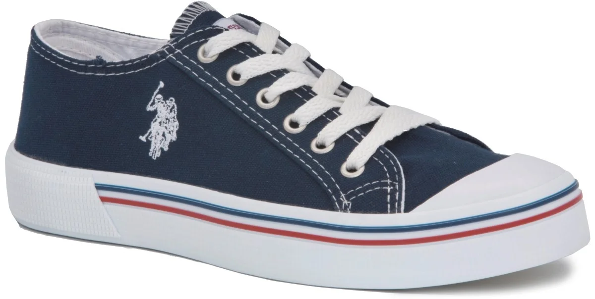 

U.S. Polo Assn. 21Y Penelope Navy Blue Linen Women Sports Shoes Lightweight Transparent Outsole Casual Connected To the Original sneakers street style