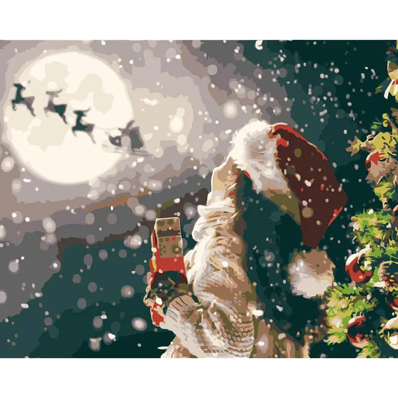 ROYALDREAM Рождественская девушка DIY цифровая картина маслом по номерам Европейская Абстрактная Картина на холсте для гостиной настенное искус... 
ROYALDREAM Рождественская девушка DIY цифровая картина маслом по номерам Европейская Абстрактная Картина на холсте для гостиной настенное искус...