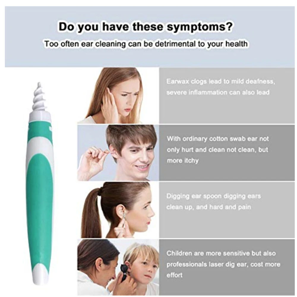 16 Tips Ear Wax Removal Spiral Smart Ear Care Clean Earpick Wax Remover Curette Ear Cleaner Spoon Plugs Spirals Care Tool
16 Tips Ear Wax Removal Spiral Smart Ear Care Clean Earpick Wax Remover Curette Ear Cleaner Spoon Plugs Spirals Care Tool
