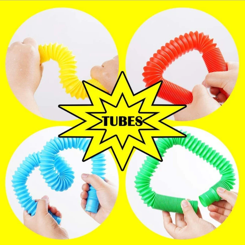 7 PCS Pop Tubes Squeeze Sensory Toy Fidget Toys Stress Relief Autism Antistress Plastic Bellows For Children Adults
7 PCS Pop Tubes Squeeze Sensory Toy Fidget Toys Stress Relief Autism Antistress Plastic Bellows For Children Adults