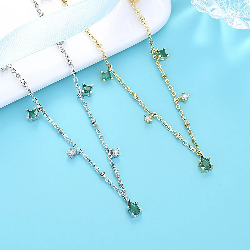 VENTFILLE 925 Sterling Silver Zircon Fashion Water Drop Pendant Women's Clavicle Necklace Pendant Jewelry Gifts Wholesale
VENTFILLE 925 Sterling Silver Zircon Fashion Water Drop Pendant Women's Clavicle Necklace Pendant Jewelry Gifts Wholesale