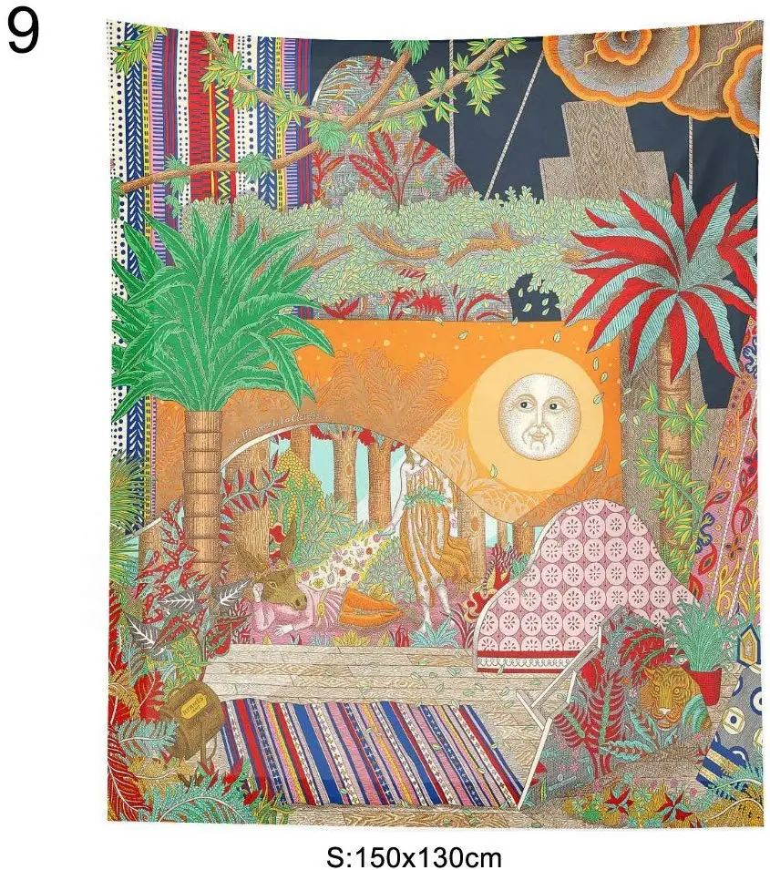 Рождественский закат настенный гобелен Европейский Американский миф Настенный декор 
Рождественский закат настенный гобелен Европейский Американский миф Настенный декор