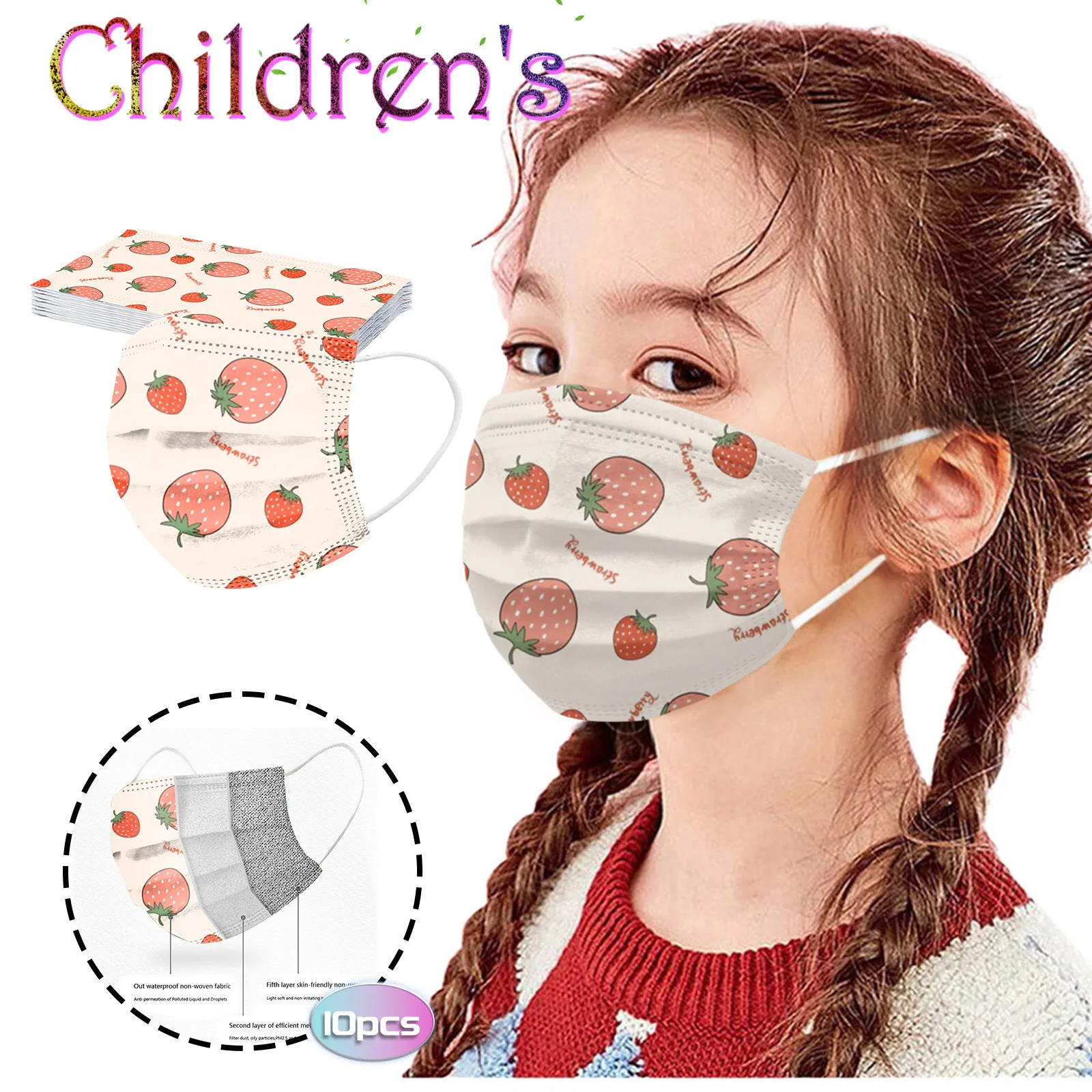 10pcs Disposable Cartoon Kids Masque 3 Layer Child Filter Childrens Face Mouth Masque Earloop Mascarilla Infantil Halloween
10pcs Disposable Cartoon Kids Masque 3 Layer Child Filter Childrens Face Mouth Masque Earloop Mascarilla Infantil Halloween