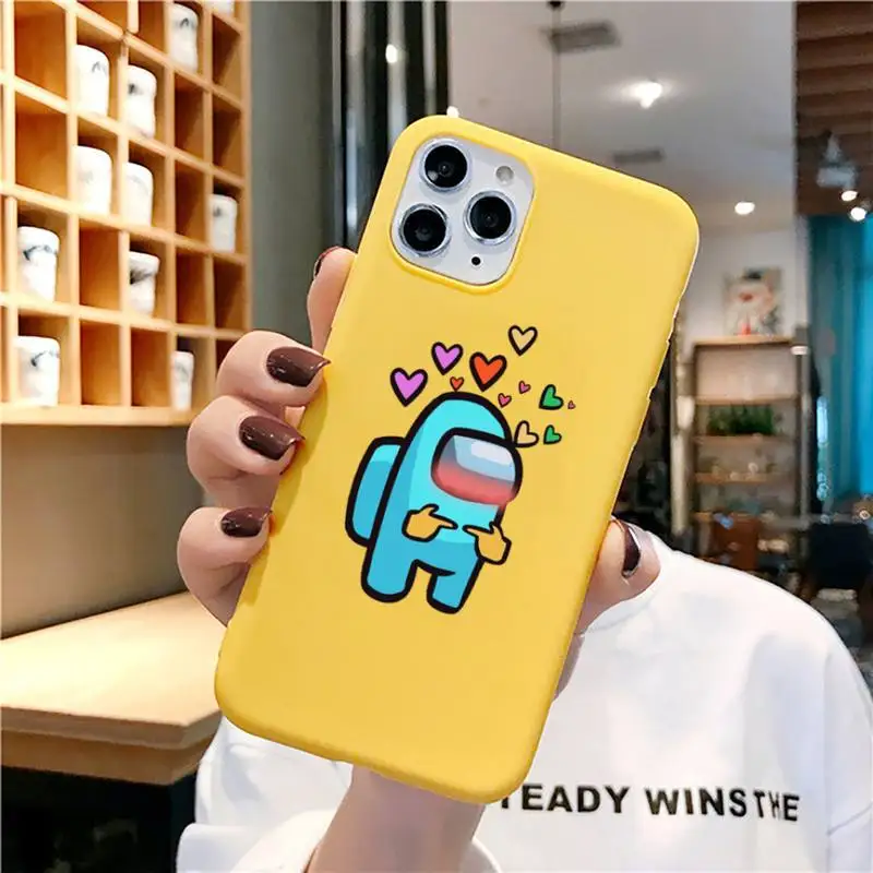 Among Us Phone Case for iphone 11 Pro Max X XS Max XR Candy Color Soft Cover For iPhone 7 8 6 6S Plus Funda Cases
Among Us Phone Case for iphone 11 Pro Max X XS Max XR Candy Color Soft Cover For iPhone 7 8 6 6S Plus Funda Cases