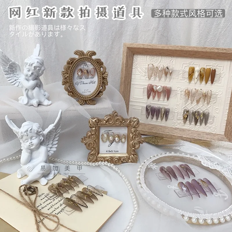 ins style Japanese nail art and eyelashes photo props angel fake sleeves nail art display board hand ornaments decoration set
ins style Japanese nail art and eyelashes photo props angel fake sleeves nail art display board hand ornaments decoration set