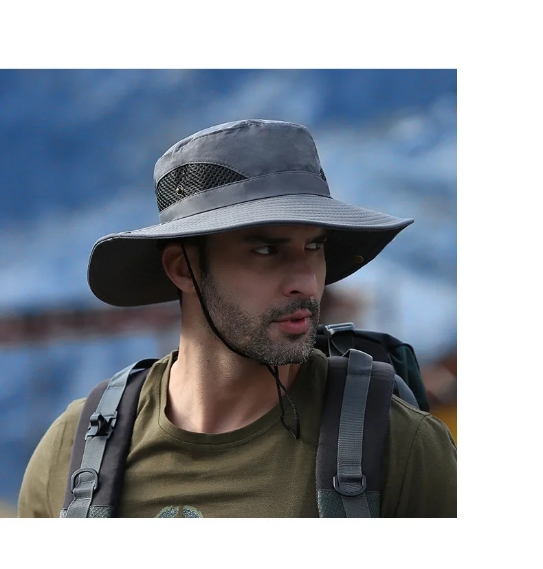 Outdoor Men's Hats In Spring and Summer, Sun Protection, UV Breathable Sun Hats, Fashion Hats, Fisherman Hats and Fishing Hats
Outdoor Men's Hats In Spring and Summer, Sun Protection, UV Breathable Sun Hats, Fashion Hats, Fisherman Hats and Fishing Hats