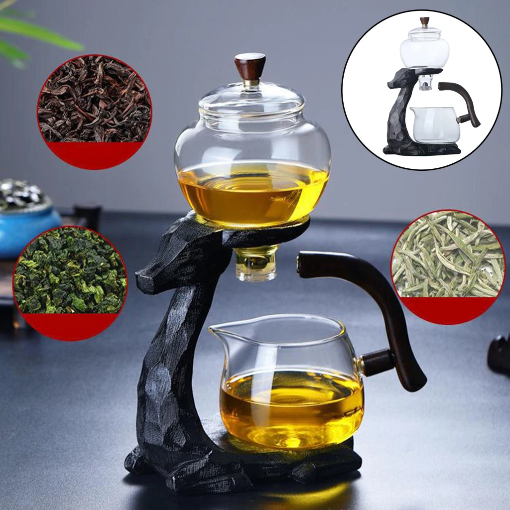 Lazy Kungfu Glass Tea Set Easy to Clean Home Desktop Decor Ornaments 
Lazy Kungfu Glass Tea Set Easy to Clean Home Desktop Decor Ornaments