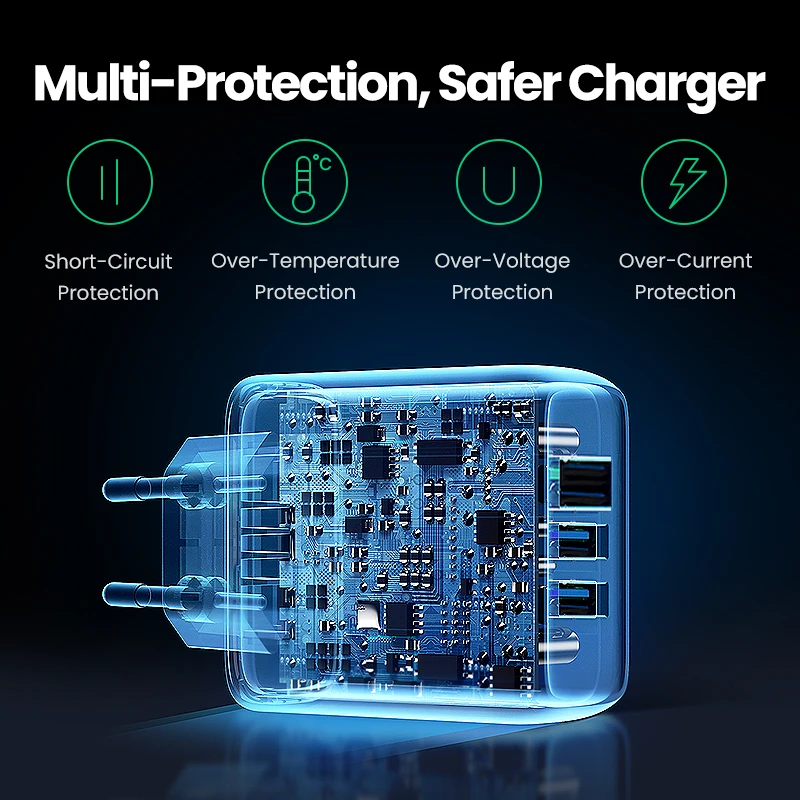 USB Wall Charger Quick Charge 3.0 Power Adapter QC 3.0 Three ports USB charger for iphone 12 11 pro max mobile phone USB Adapter
USB Wall Charger Quick Charge 3.0 Power Adapter QC 3.0 Three ports USB charger for iphone 12 11 pro max mobile phone USB Adapter