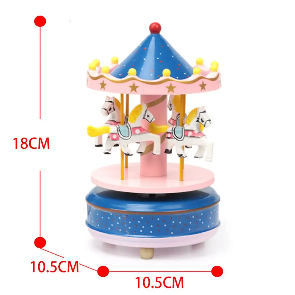 Merry-go-круглые музыкальные шкатулки игрушка Геометрическая музыка украшение