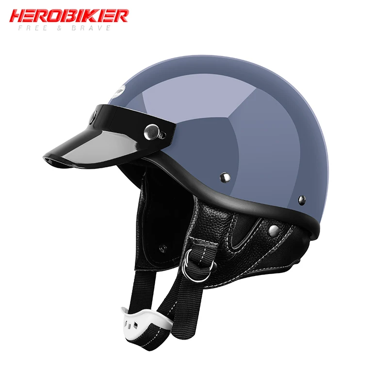 Capacete Moto Retro Half Face Fiberglass Helmet Riding Motorcycle Breathable Removable Visor Racing Off Road Helmet Casco Casque
Capacete Moto Retro Half Face Fiberglass Helmet Riding Motorcycle Breathable Removable Visor Racing Off Road Helmet Casco Casque