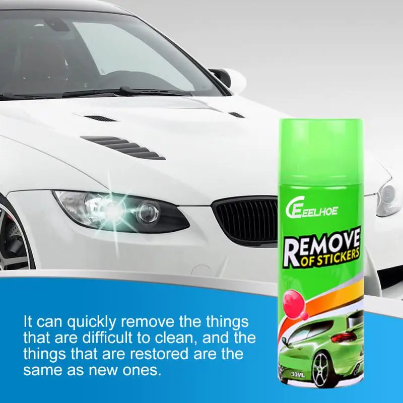 

30ml Sticky Residue Remover Car Sticker Removal Spray Car Glass Label Cleaner Adhesive Glue Spray Easy Cleaning Supplies TSLM1