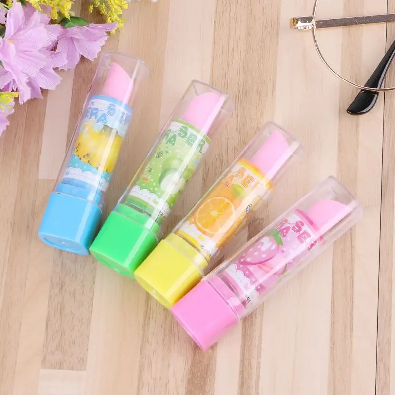 Lovely Lipstick Style Rubber Fruit Pencil Eraser Office Stationery Gift Toy
Lovely Lipstick Style Rubber Fruit Pencil Eraser Office Stationery Gift Toy