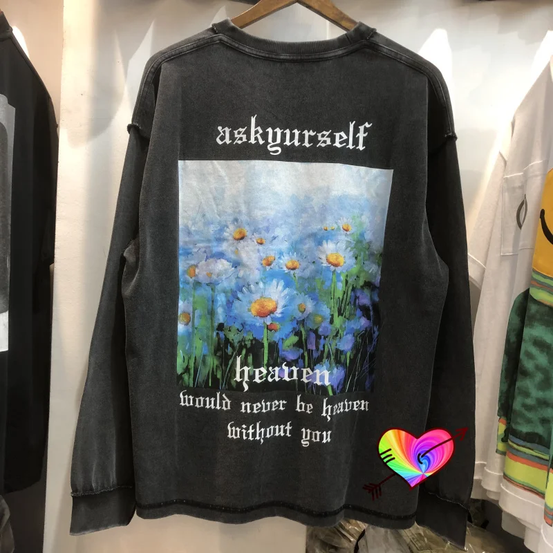 2021FW Long Sleeve ASKYURSELF T-Shirt Men Women High Quality ASKYURSELF Tee Daisy Graghic Print Tee Vintage Washed Tops
2021FW Long Sleeve ASKYURSELF T-Shirt Men Women High Quality ASKYURSELF Tee Daisy Graghic Print Tee Vintage Washed Tops