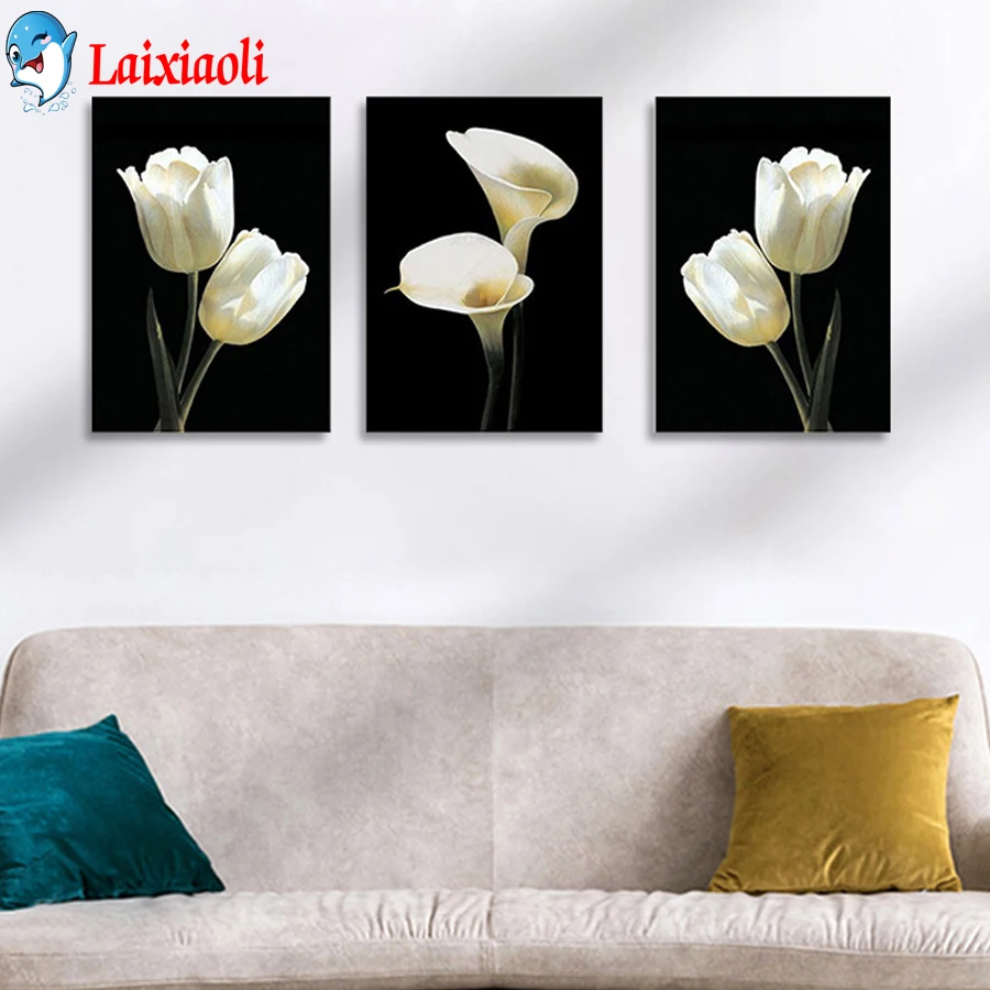 3 pcs Diamond Embroidery white flowers Pictures Diamond Painting tulip Calla lily Full Drill Cross Stitch Diamond Mosaic Decor
3 pcs Diamond Embroidery white flowers Pictures Diamond Painting tulip Calla lily Full Drill Cross Stitch Diamond Mosaic Decor