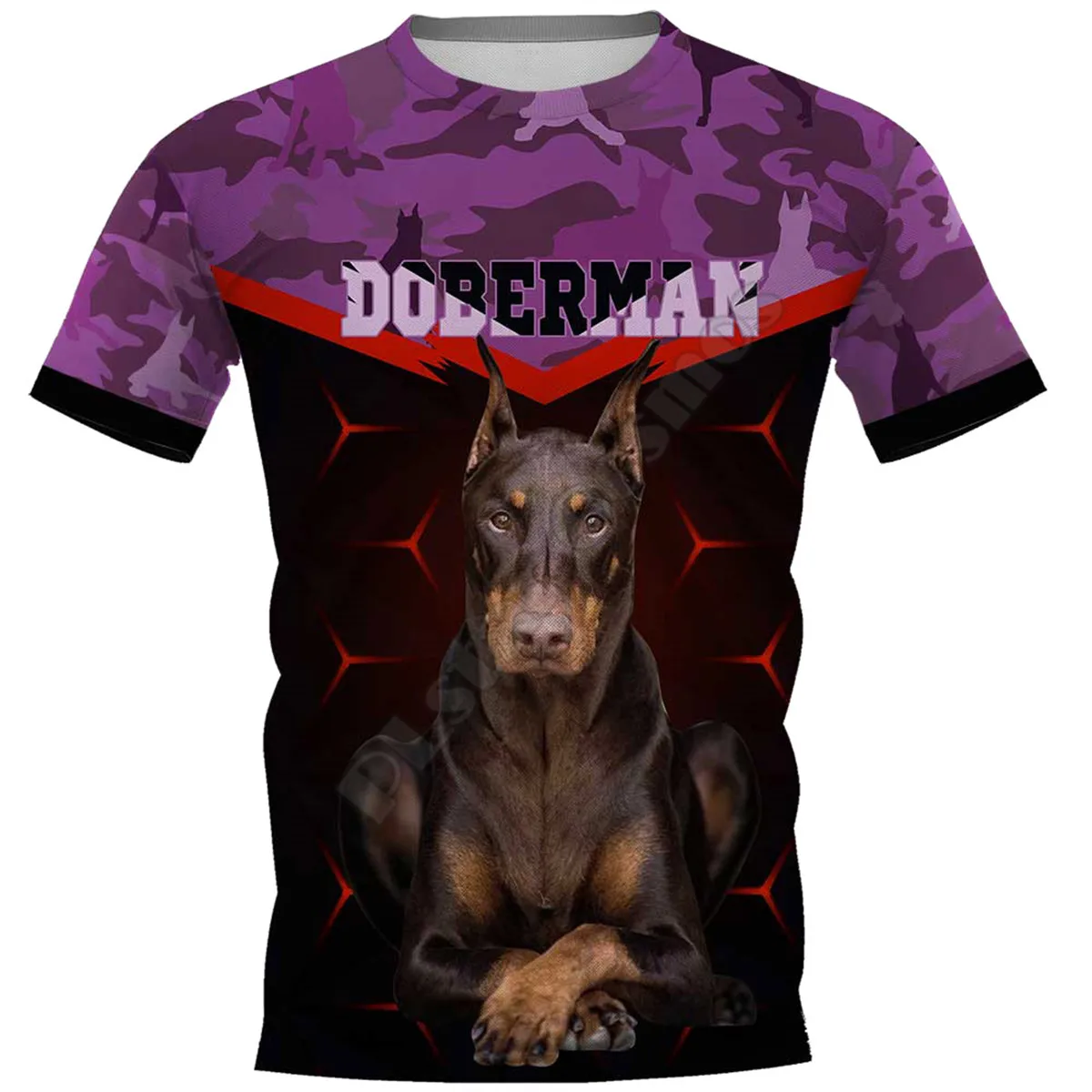 Camouflage Doberman 3D All Over Printed t shirts women men Summer Funny Dog Tees Short Sleeve T-shirts Cosplay Costumes
Camouflage Doberman 3D All Over Printed t shirts women men Summer Funny Dog Tees Short Sleeve T-shirts Cosplay Costumes