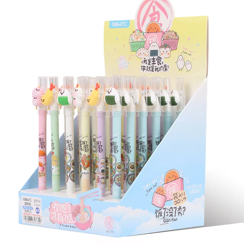 36 pcs/lot Creative Food Erasable Gel Pen Cute 0.5mm blue ink Signature Pens Office School Writing Supplies gift
36 pcs/lot Creative Food Erasable Gel Pen Cute 0.5mm blue ink Signature Pens Office School Writing Supplies gift