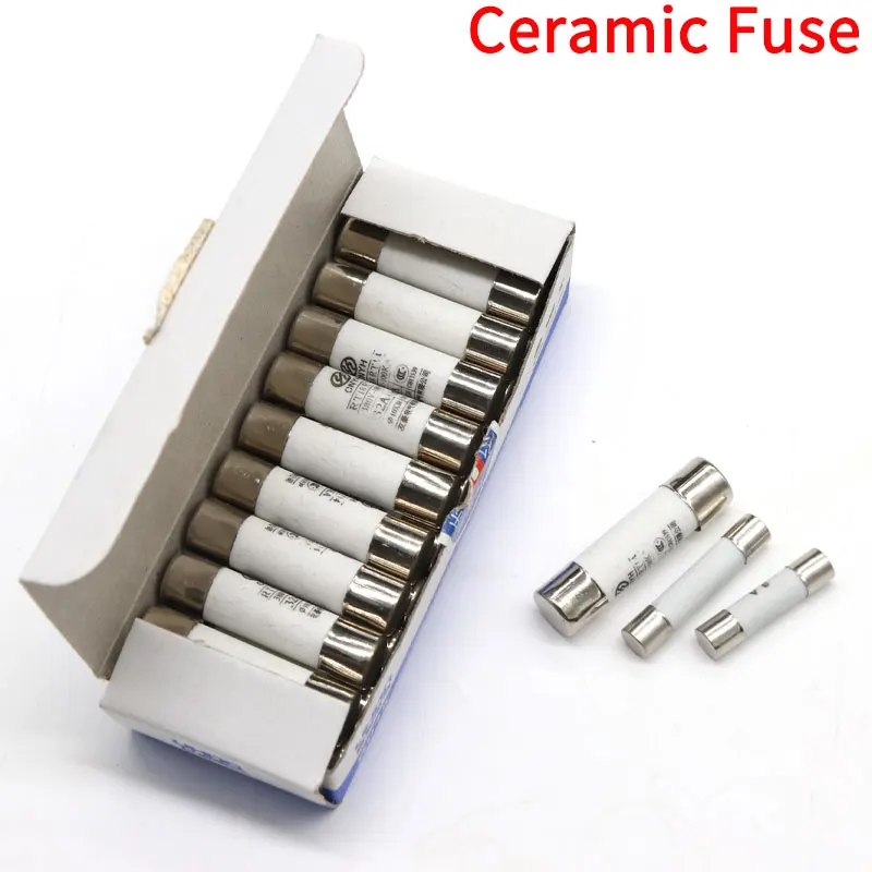10Pcs Ceramic Fusible 5x20mm 6x30mm 10x38mm Fast Blow Tube Fuses 250/500V 0.5 1 2 3 4 5 6 8 10 15 16 20 32A AMP Fuse
10Pcs Ceramic Fusible 5x20mm 6x30mm 10x38mm Fast Blow Tube Fuses 250/500V 0.5 1 2 3 4 5 6 8 10 15 16 20 32A AMP Fuse