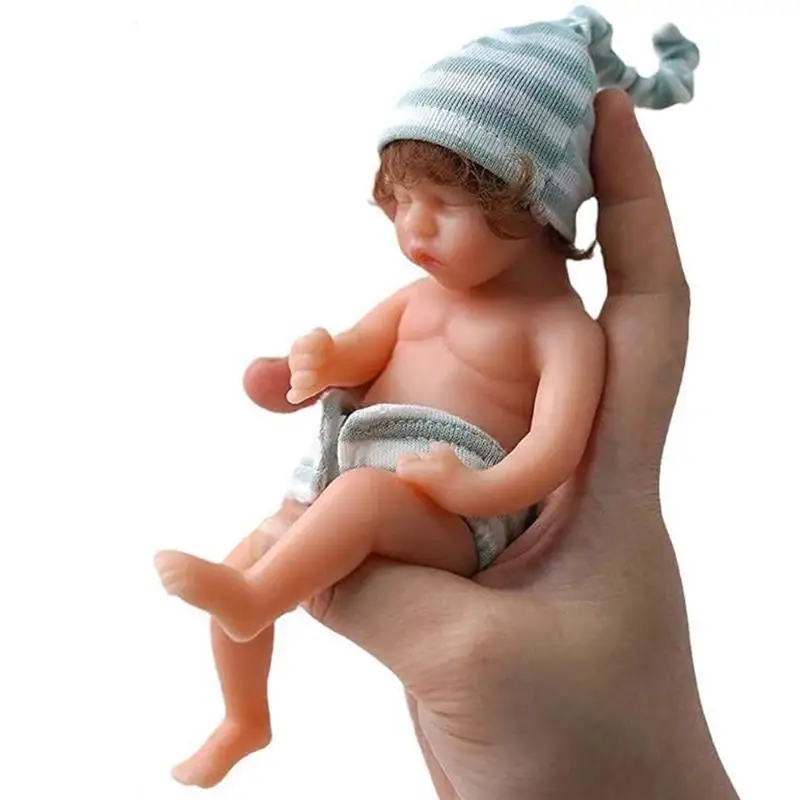 6 Inch Reborn Baby Dolls Handmade Silicone Newborn Doll Full Body Doll Realistic Lifelike Toddler Babies Kids Toy Gifts Baby
6 Inch Reborn Baby Dolls Handmade Silicone Newborn Doll Full Body Doll Realistic Lifelike Toddler Babies Kids Toy Gifts Baby