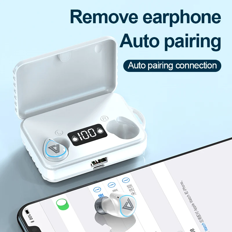 TWS-Наушники Mini A25 с поддержкой Bluetooth 5 0 и защитой от воды | Электроника
