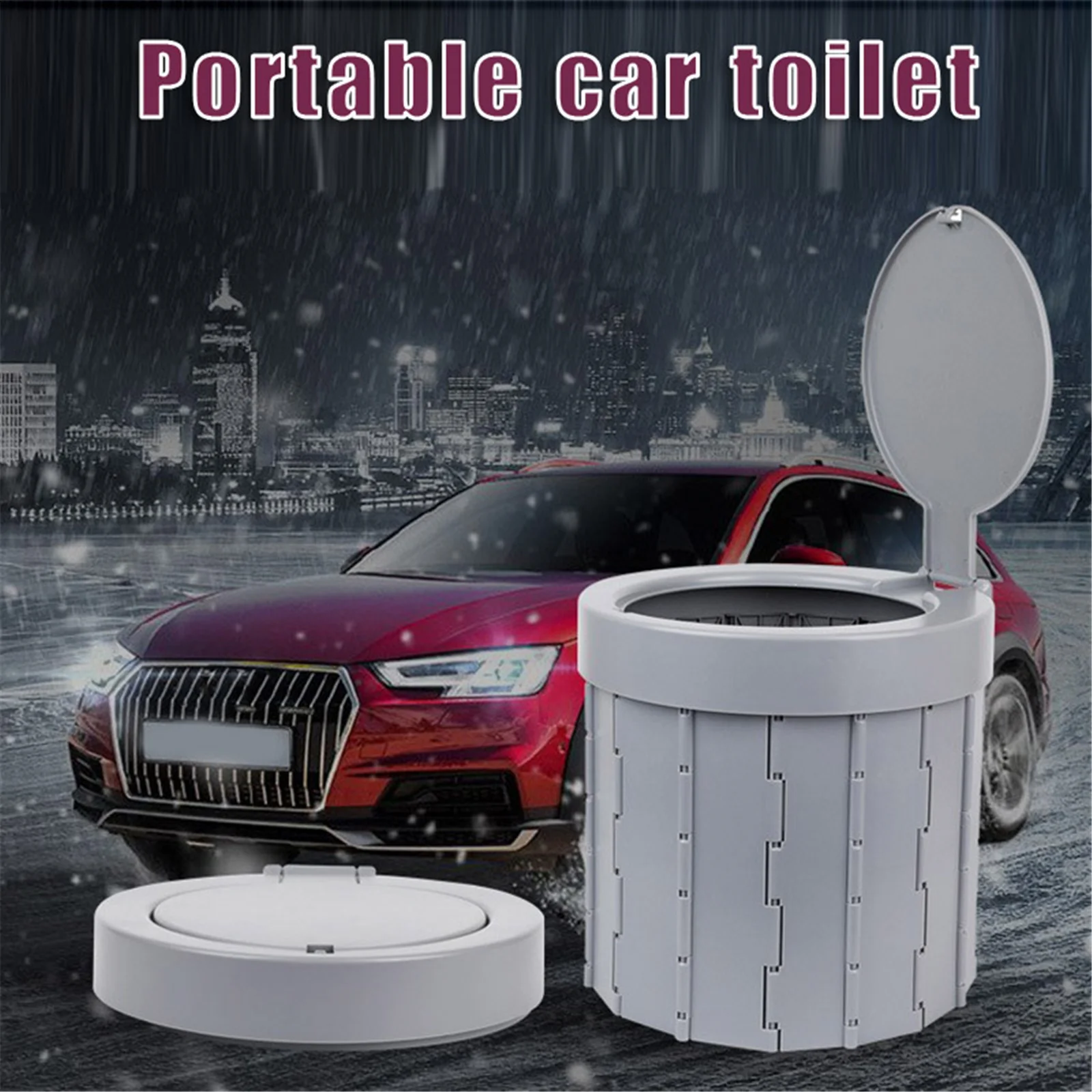 Portable Toilet For Outdoor Camping Travelling Folding Car Toilet for Camp Hiking Long Trips Traffic Jam jlrr
Portable Toilet For Outdoor Camping Travelling Folding Car Toilet for Camp Hiking Long Trips Traffic Jam jlrr