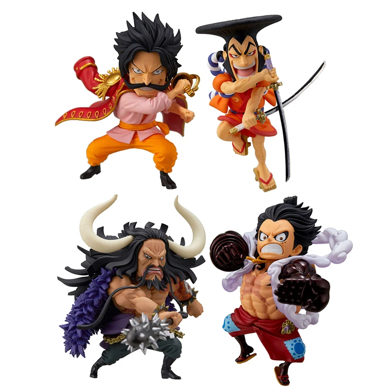 Экшн-фигурка Bandai Wcf Chibi One Piece, Kaido Luffy, Goldroger, Kozuki Oden, ПВХ, Коллекционная модель игрушки
Экшн-фигурка Bandai Wcf Chibi One Piece, Kaido Luffy, Goldroger, Kozuki Oden, ПВХ, Коллекционная модель игрушки