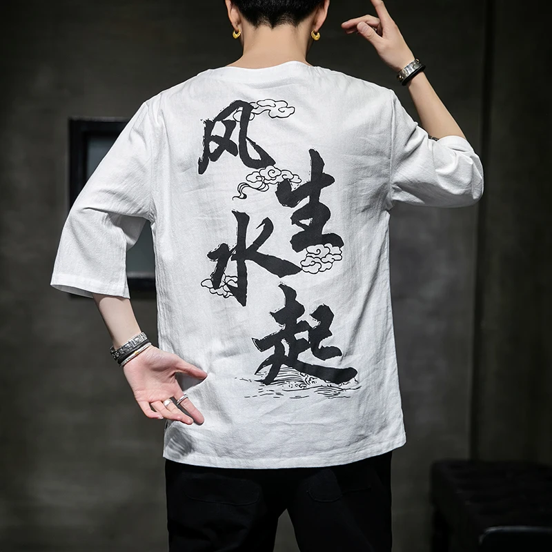 Men Plus Size Men Cotton Linen Half Sleeve Blouse Tops Streetwear Shirt Summer Cloud Chinese Printed O-Neck Men Clothing XXXXXL
Men Plus Size Men Cotton Linen Half Sleeve Blouse Tops Streetwear Shirt Summer Cloud Chinese Printed O-Neck Men Clothing XXXXXL