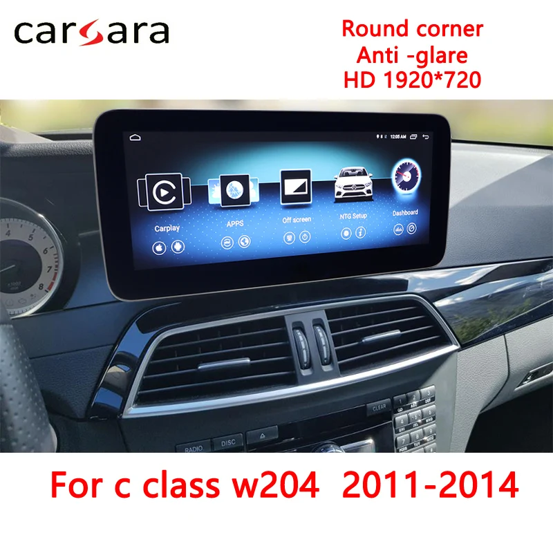 Экран на базе Android W204 facelift с круглым углом HD 1920 экран 10 25 "дисплей