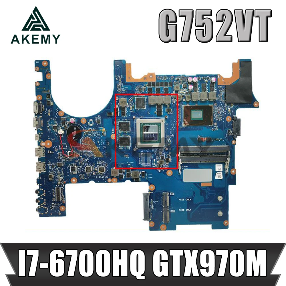 G752VT original mainboard for ASUS ROG G752VT G752VL G752V with I7-6700HQ CPU GTX970M-6G Laptop motherboard mainboard tested ok 
G752VT original mainboard for ASUS ROG G752VT G752VL G752V with I7-6700HQ CPU GTX970M-6G Laptop motherboard mainboard tested ok