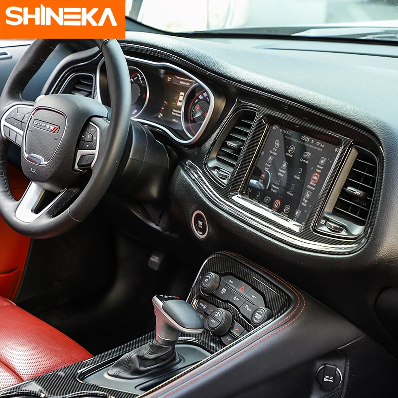 Декоративная крышка SHINEKA для панели инструментов в центре управления Dodge Challenger 2015