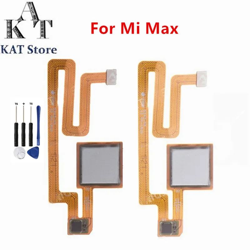 

5PCS For Xiaomi Max Max 1 Fingerprint Scanner Touch Sensor ID Home Button Return Keypad Flex Cable Replacement Parts