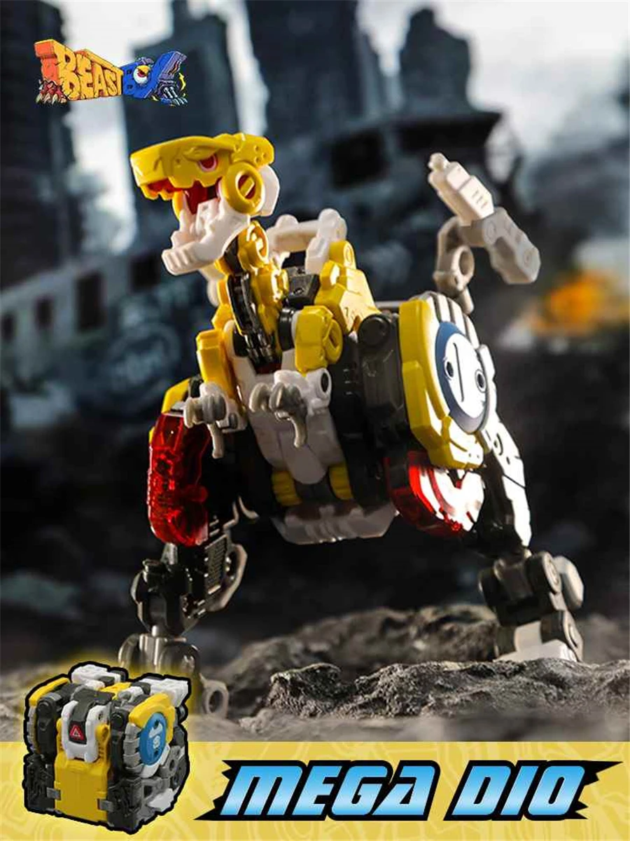 

BeastBox Deformation Robots Transformation Animal Toy Cube Model T-Rex Dinosaur Super Energy Mega Dio Action Figure Jugetes Gift