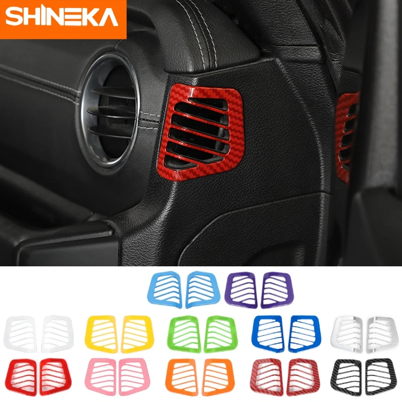 SHINEKA Car Dashboard Side Air Vent Outlet Decoration Cover Stickers For Jeep Wrangler JL Gladiator JT 2018-2021 Accessories
SHINEKA Car Dashboard Side Air Vent Outlet Decoration Cover Stickers For Jeep Wrangler JL Gladiator JT 2018-2021 Accessories