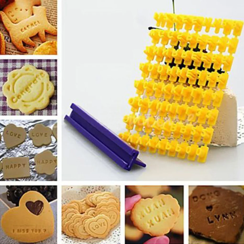 Biscuits Baking Printing Alphabet Mold Cookies Cutter Word Press Stamp Baking Mold Cake Curling Embossing Mold Cookie DIY Tools
Biscuits Baking Printing Alphabet Mold Cookies Cutter Word Press Stamp Baking Mold Cake Curling Embossing Mold Cookie DIY Tools