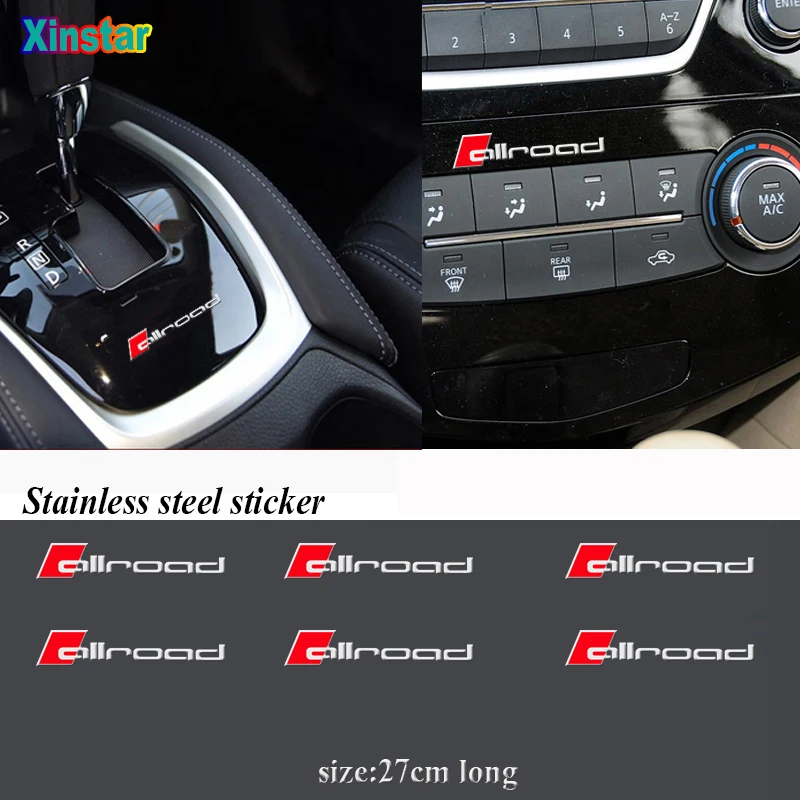 5pcs stainless steel Allroad car sticker for Audi sline A1 A3 A4 A5 A6 A7 A8 S3 S6 Q3 Q5 Q7 TT S RS
5pcs stainless steel Allroad car sticker for Audi sline A1 A3 A4 A5 A6 A7 A8 S3 S6 Q3 Q5 Q7 TT S RS