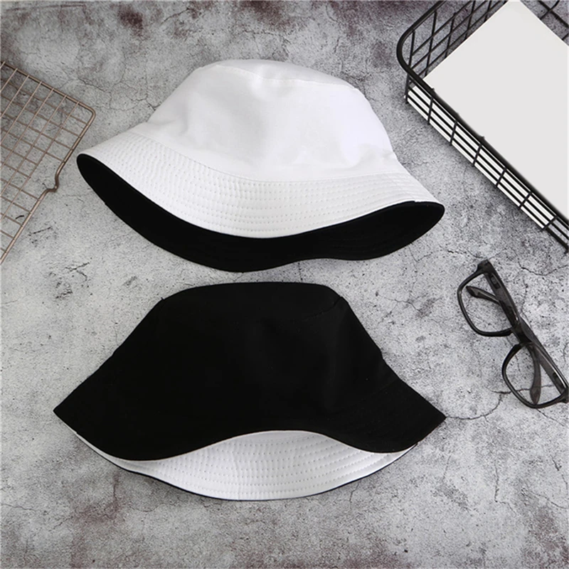 Double Side Women Bucket Hat Fashion Solid Men Women Summer Bucket Cap Foldable Wide Brim Hip Hop Hat Fisherman Hats
Double Side Women Bucket Hat Fashion Solid Men Women Summer Bucket Cap Foldable Wide Brim Hip Hop Hat Fisherman Hats