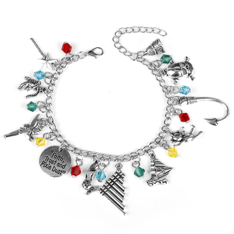 Movie Peter Pans Bracelet for Women Pendant Jewellery Alloy Bracelets for Girls 
Movie Peter Pans Bracelet for Women Pendant Jewellery Alloy Bracelets for Girls