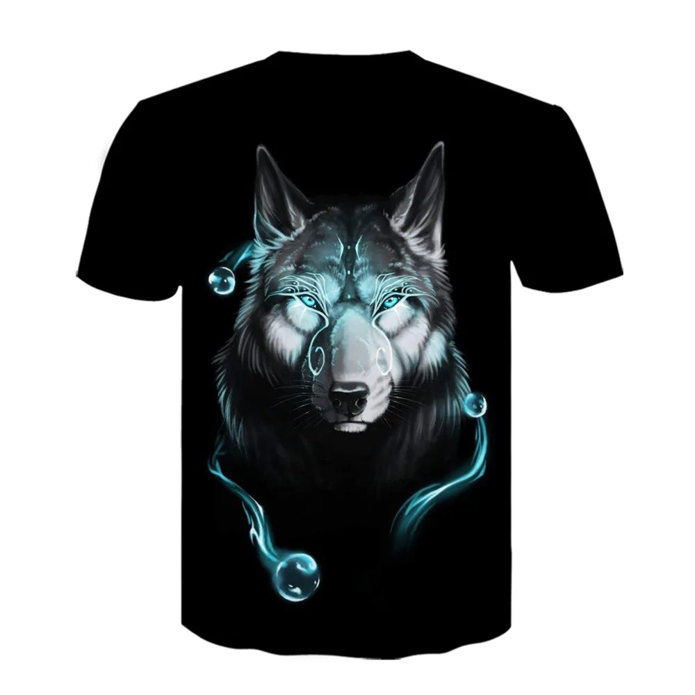 2021 summer new fashion wolf head print T-shirt casual plus size short sleeve top
2021 summer new fashion wolf head print T-shirt casual plus size short sleeve top