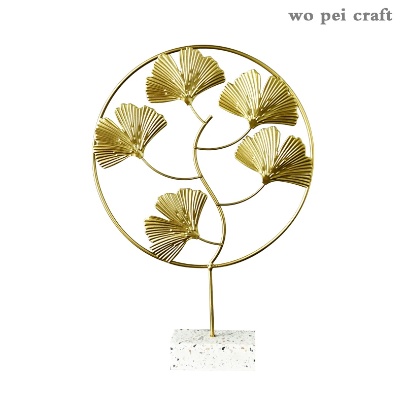 Golden Ginkgo Biloba Ornaments Marble Texture Base Metal Leaves Handicraft Adornment Modern Simple Room Decor Home Decoration
Golden Ginkgo Biloba Ornaments Marble Texture Base Metal Leaves Handicraft Adornment Modern Simple Room Decor Home Decoration