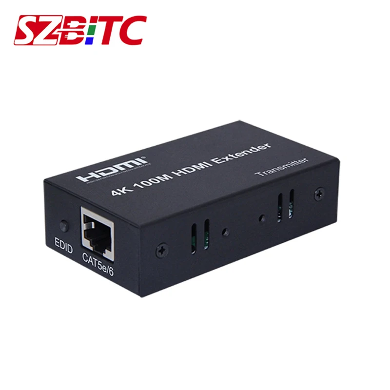 SZBITC 4K 100 м HDMI удлинитель конвертер над CAT 5e/6 6e UTP RJ45 LAN сетевая карта Ethernet кабель |