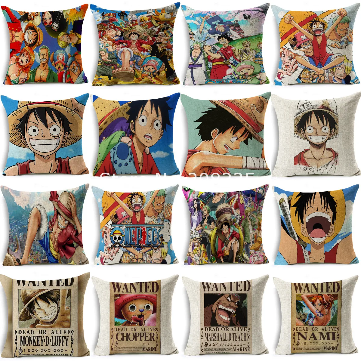 One Piece Cushion Cover Linen 45*45 cm Anime Wanted Order Pillow Cover For Living Room Waist Decorative Pillow Case Pillowcase
One Piece Cushion Cover Linen 45*45 cm Anime Wanted Order Pillow Cover For Living Room Waist Decorative Pillow Case Pillowcase