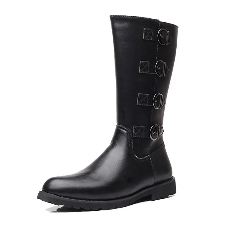 Men's Leather Motorcycle Boots Long Riding Boots Military Combat Boots Gothic Belt Punk Boots Men Shoes Tactical Army Boot
Men's Leather Motorcycle Boots Long Riding Boots Military Combat Boots Gothic Belt Punk Boots Men Shoes Tactical Army Boot