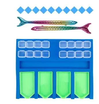 Handmade 1Set Multi-Boat Diamond Painting Tray Holder Beading Storage Tray Point Drill Pen Drill Clay Organizer Storage Box DIY
Handmade 1Set Multi-Boat Diamond Painting Tray Holder Beading Storage Tray Point Drill Pen Drill Clay Organizer Storage Box DIY