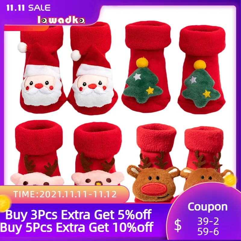 Lawadka 0-3T Winter Thick Infant Socks for Girls Boys Kids Christmas New Year's Socks Anti Slip Cotton Short Socks for Newborns
Lawadka 0-3T Winter Thick Infant Socks for Girls Boys Kids Christmas New Year's Socks Anti Slip Cotton Short Socks for Newborns