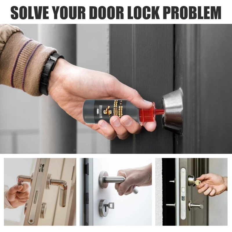 60ml Lock Lubricant Lock Graphite Powder Interior Door Lock Maintenance Powder 4XFA
60ml Lock Lubricant Lock Graphite Powder Interior Door Lock Maintenance Powder 4XFA
