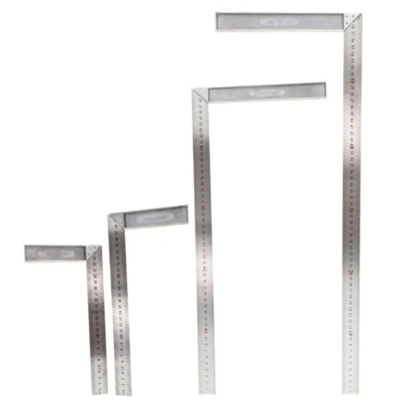 90 Degrees 25/30/50/60cm Aluminum Alloy Right Angle Measuring Square Ruler Carpenter Tool L Shape Angle Square Ruler Tool
90 Degrees 25/30/50/60cm Aluminum Alloy Right Angle Measuring Square Ruler Carpenter Tool L Shape Angle Square Ruler Tool