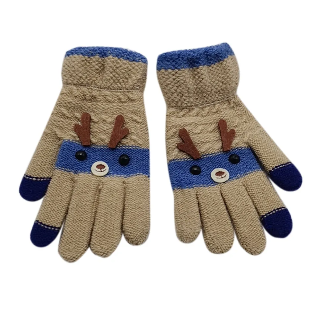 Christmas Winter Children Kids Cartoon Deer Patchwork Color Warm Knitted Gloves
Christmas Winter Children Kids Cartoon Deer Patchwork Color Warm Knitted Gloves